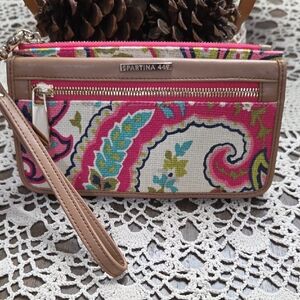 Spartina 449 Vibrant Paisley Wristlet